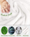 Newborn up to 5years 500 GSM Plush Soft Baby Hooded Towel Bamboo Hypoallergenic 35 x 35 Inch for Sensitive Skin White